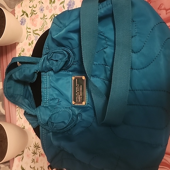 Stylish Teal Marc Jacobs Quilted Designer Women's Bag - Picture 2 of 9